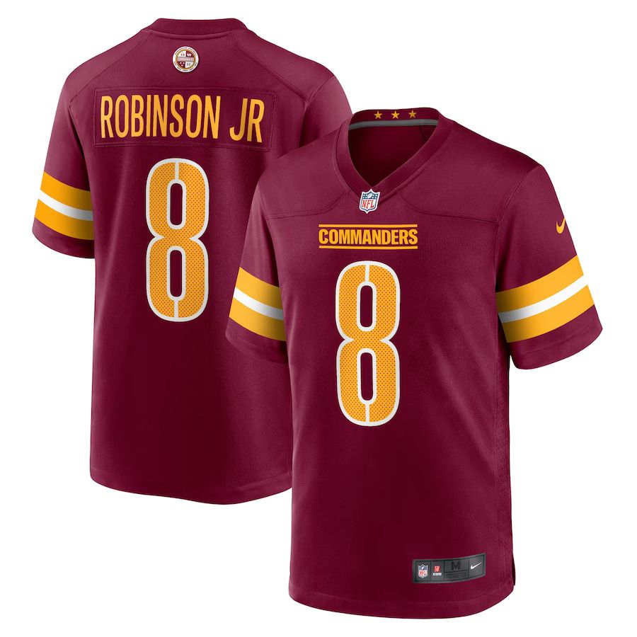 Men Washington Commanders #8 Brian Robinson Nike Burgundy Player Game NFL Jersey->washington commanders->NFL Jersey